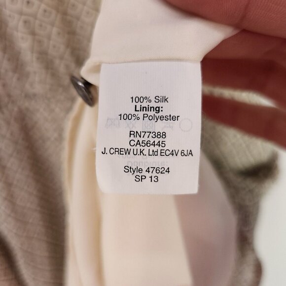 Madewell 100% Silk Dress Size 6 Pockets Baby Doll Elastic Waist Sheer Sleeve - Picture 8 of 12